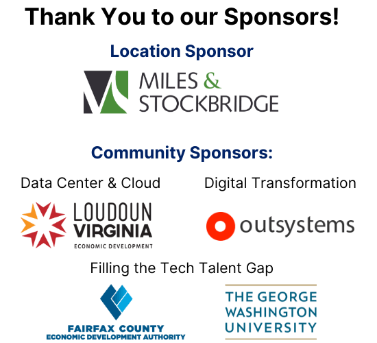 Sponsors for the NVTC Community of Interest Day