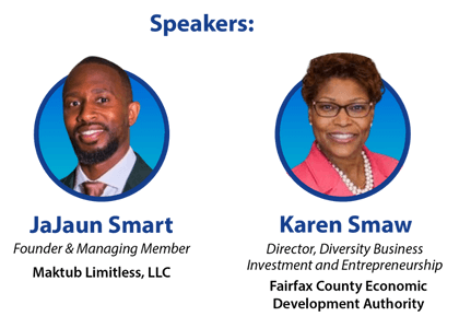 Speakers for this event are JaJaun Smart and Karen Smaw.