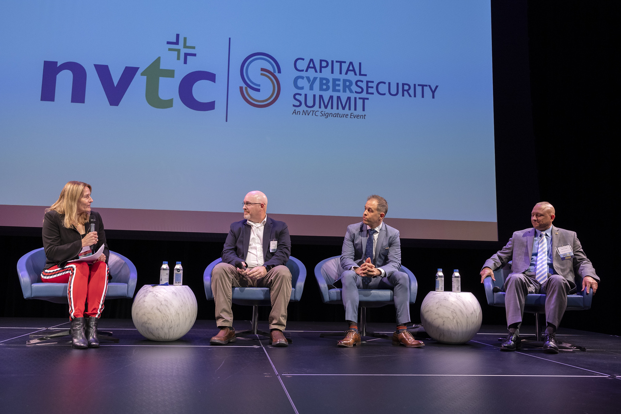 Photo of panelists from the 2022 Cybersecurity Summit