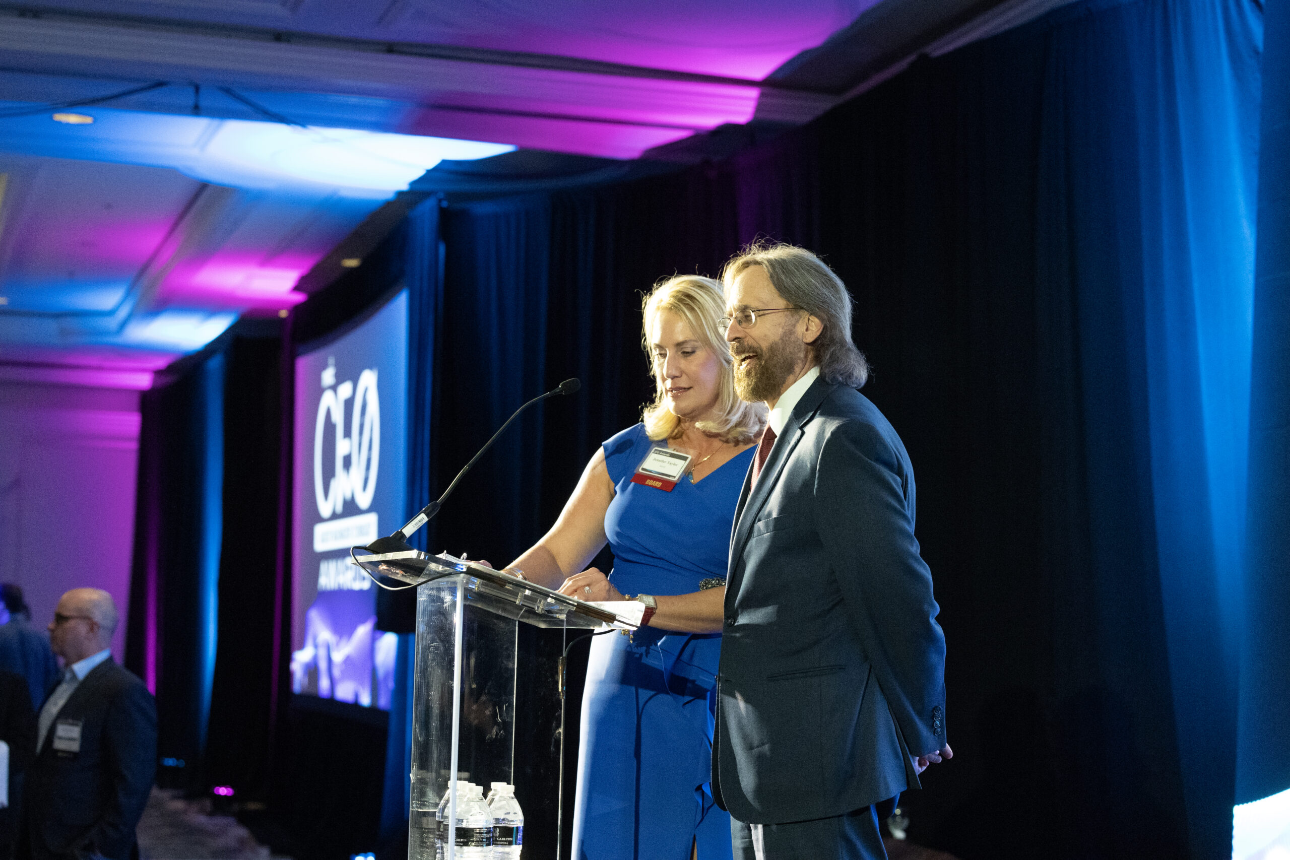 Jennifer Taylor and Greg Baroni at 2023 CFO Awards