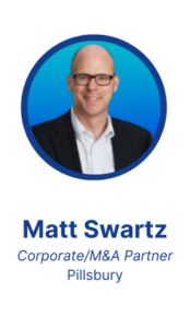 Moderator: Matt Swartz, Corporate/M&A Partner, Pillsbury